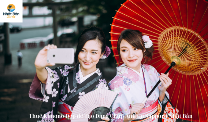 Thuê Kimono Đẹp để Tạo Dáng Chụp Ảnh tại Sapporo Nhật Bản